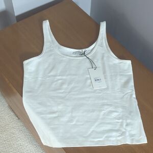 St. Agni White Tank Top L 92% Organic Cotton